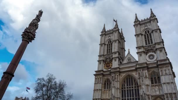 Time-lapse de la Abadía de Westminster — Vídeos de Stock