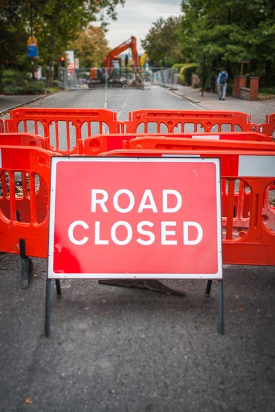 Road closed sign — Stock Photo, Image