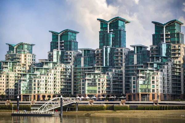 St George Wharf Pier, Londra Telifsiz Stok Imajlar