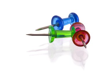 Yansımaları, beyaz arka plan ile iğne