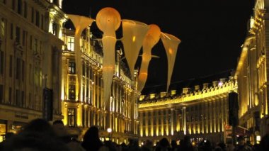Londra, İngiltere - Ocak, 17: Lumiere ışık Festivali Londra, 2016 yılında Lumineoles.