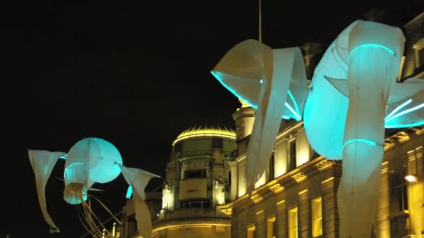 Londres, Royaume-Uni - 17 janvier : Lumiere Light Festival Londres, Lumineoles en 2016 . — Video