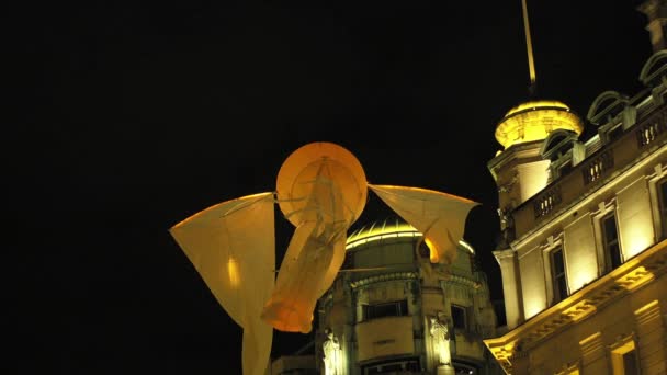 런던, 영국-1 월 17: Lumiere 빛 축제 런던, 2016 년에 Lumineoles. — 비디오