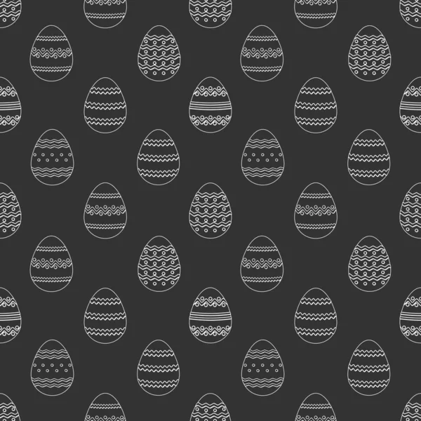 Καλό Πάσχα Απρόσκοπτη Συμπεριφορά Σιλουέτα Πασχαλινά Αυγά Επίπεδο Στυλ Εικονογράφηση — Διανυσματικό Αρχείο