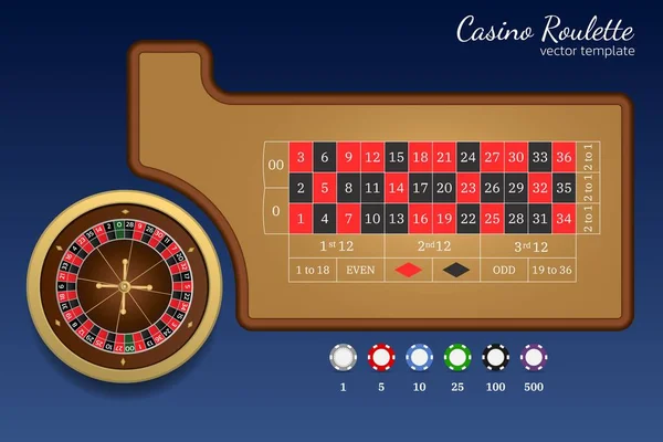 Online Casino Roulette Gambling Table Chips Stock Vector (Royalty Free)  653624677