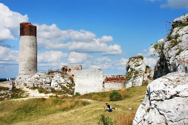 Ruines du château d'Olsztyn Images De Stock Libres De Droits