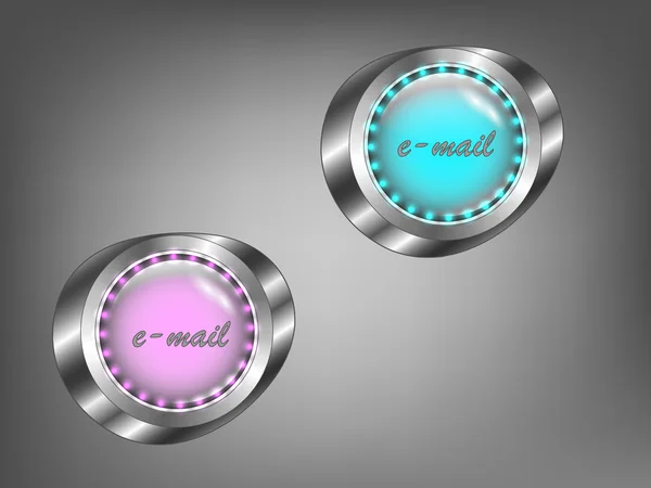 Colored glass buttons — Stock Photo, Image