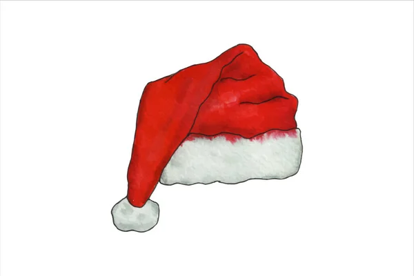 Noel Baba Kürklü Şapka. Yeni yıl. Kış Şapkası.