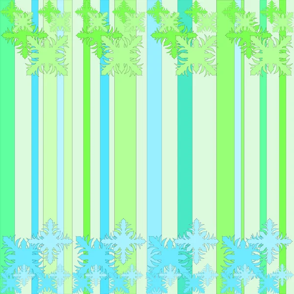 Green and blue floral pattern — Stock Vector