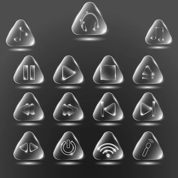 Cam müzik düğmeleri