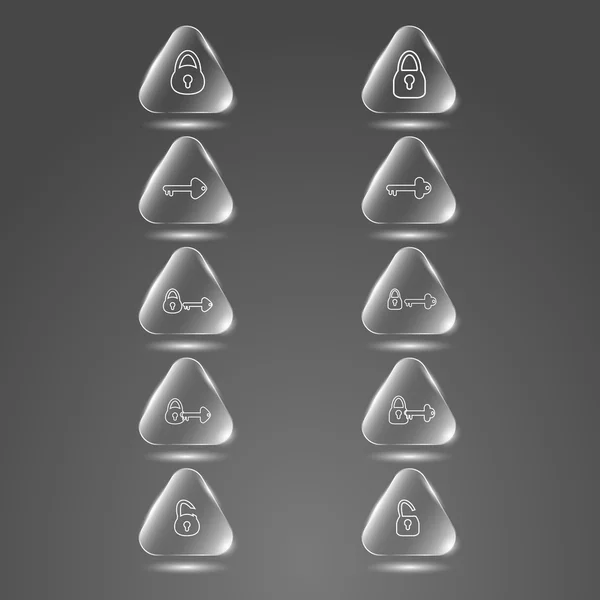 cam düğmesi anahtar ve kilit