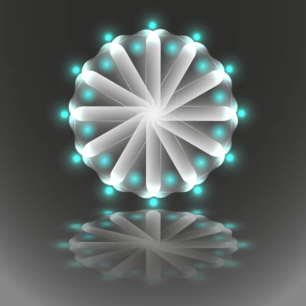 Mandala luminoso — Vettoriale Stock