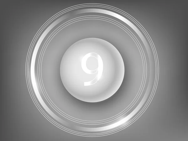 Bouton blanc 3d — Image vectorielle