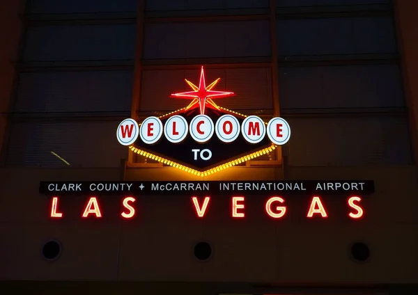 Sinal Aeroporto Las Vegas — Fotografia de Stock