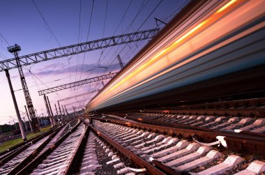 Hareket Bulanıklığı ile yüksek hızlı tren