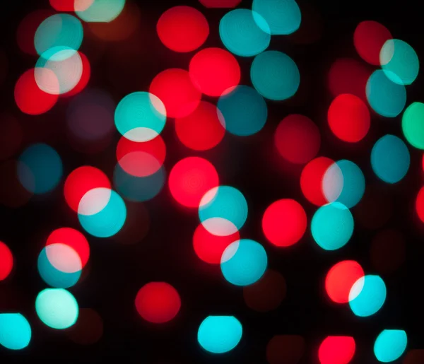 Luces de Navidad desenfocadas. Bokeh Año Nuevo. Fondo abstracto — Foto de Stock