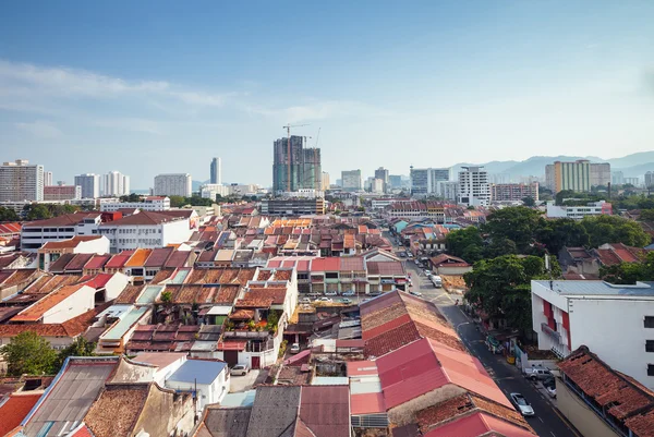 Panoramautsikt över Georgetown, Penang, Malaysia — Stockfoto