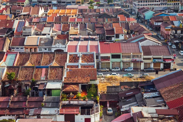 Panoramatický pohled na Georgetown, Penang, Malajsie — Stock fotografie
