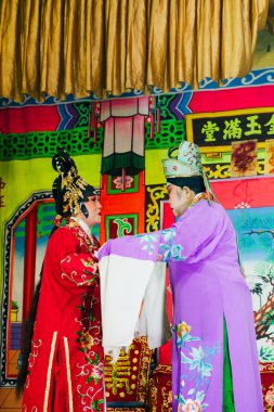 Geleneksel Çince Opera, Penang, Malezya oynayan aktörler
