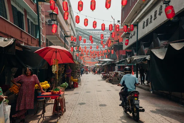 Ora del mattino a Chinatown, Kuala Lumpur, Malesia — Foto Stock