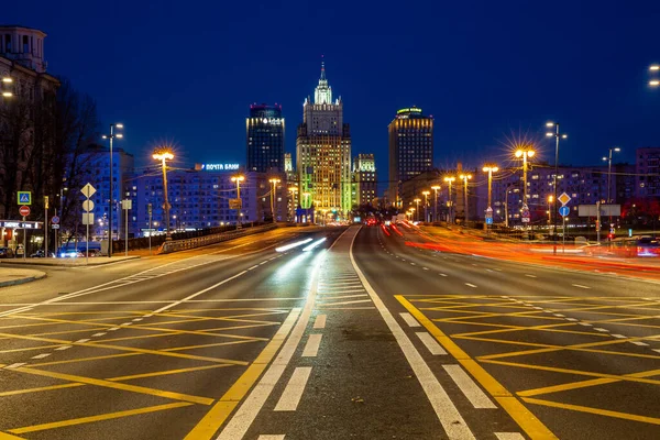 Moscou Rússia Novembro 2018 Caminho Que Leva Ministério Das Relações — Fotografia de Stock