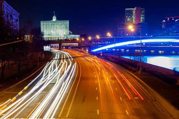 Moscou Rússia Novembro 2018 Uma Estrada Que Leva Assembleia Federal — Fotografia de Stock