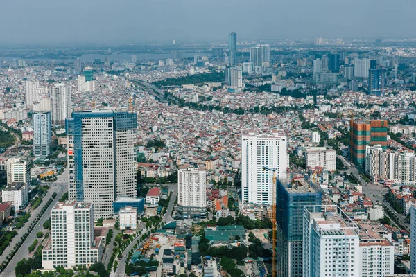 Hanói Vietnã Outubro 2018 Vista Cidade Hanói Dos Edifícios Mais — Fotografia de Stock