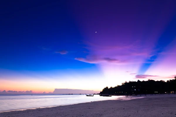 Nacht am Strand, Thailand. — Stockfoto