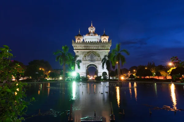 Monumento a Patuxai, Vientiane, Laos . — Fotografia de Stock