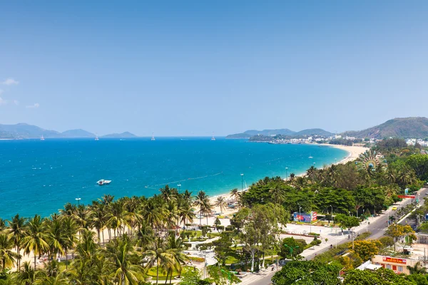 Légi kilátás Nha Trang város, Vietnam — Stock Fotó