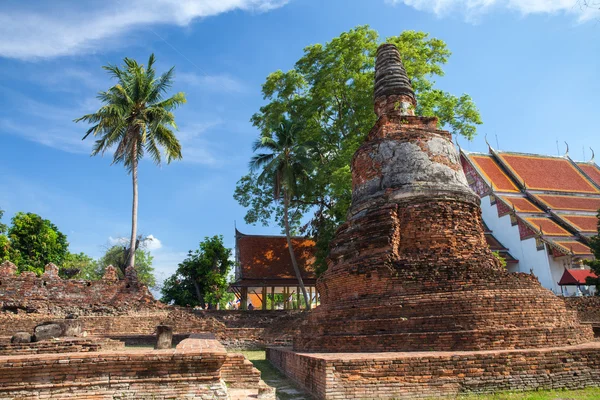 Wat Phra Si Sanphet Розоря, Ayutthaya — стокове фото