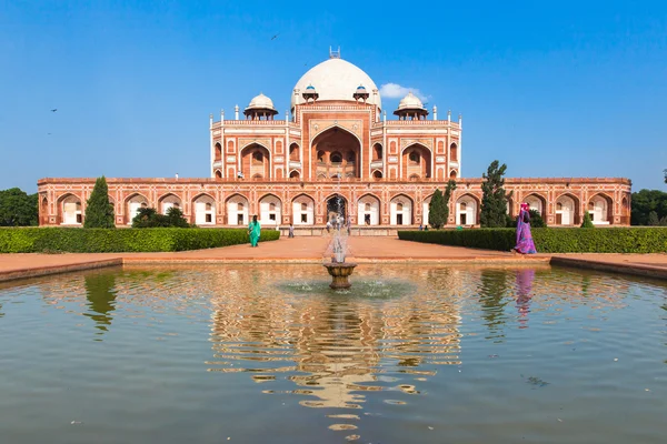 Gündüz görünümü Humayuns mezar, Hindistan — Stok fotoğraf