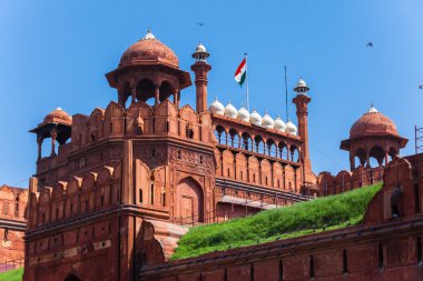 Delhi, Hindistan kırmızı kale mimarisi