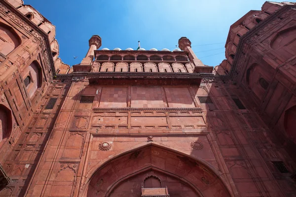 Delhi, Hindistan kırmızı kale mimarisi — Stok fotoğraf