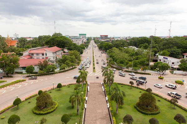Aerial view of the Vientiane, Laos — Stock Photo, Image