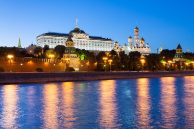 Moskova kremlin alacakaranlıkta