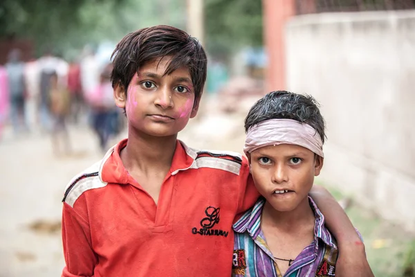 Porträtt av indiska pojkar — Stockfoto