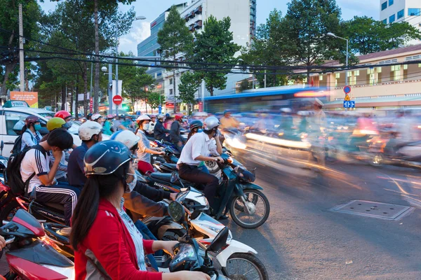 Motorbike drivers, Ho Chi Minh City, Vietnam