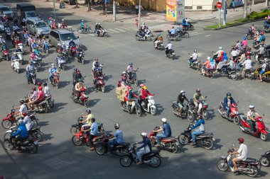 Ho Chi Minh City, Vietnam 'da trafik