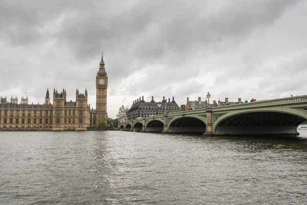 Big Ben e Westminster Bridge — Foto Stock