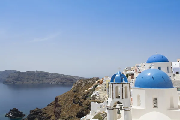 Tujuan perjalanan yang indah, Santorini, Oia, Yunani — Stok Foto