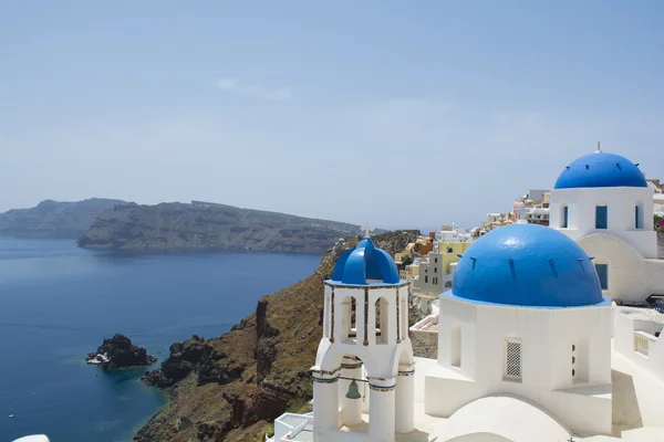 Tujuan perjalanan yang indah, Santorini, Oia, Yunani — Stok Foto