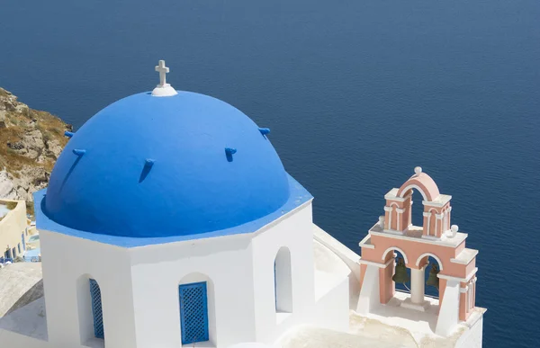 Tujuan perjalanan yang indah, Santorini, Oia, Yunani — Stok Foto