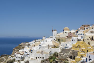 Santorini ünlü Oia Köyü