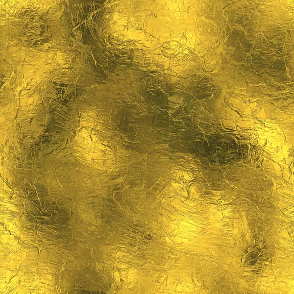 Feuille d'or brillant et lumineux Texture sans couture — Photo