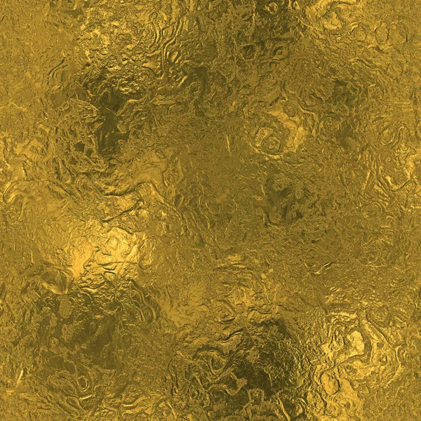 Golden Foil luxury seamless and tileable background texture. Glittering holiday wrinkled gold background and shiny bright metal surface backdrop. — Stock Photo, Image