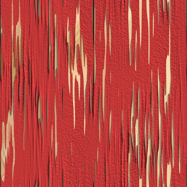 Textura sem costura de parede de madeira descascamento vermelho — Fotografia de Stock