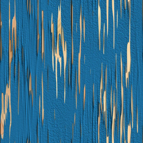 Textura inconsútil azul de la pared de madera que pela — Foto de Stock