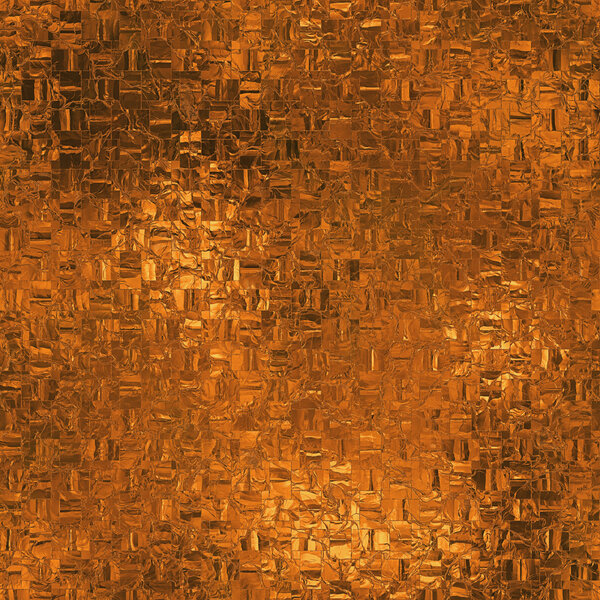 Orange Foil Seamless Background Texture.