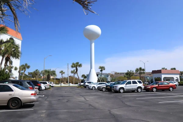 Torre Acqua Tipo Sferoidale Progettata Distribuire Sistema Approvvigionamento Idrico Tutta — Foto Stock